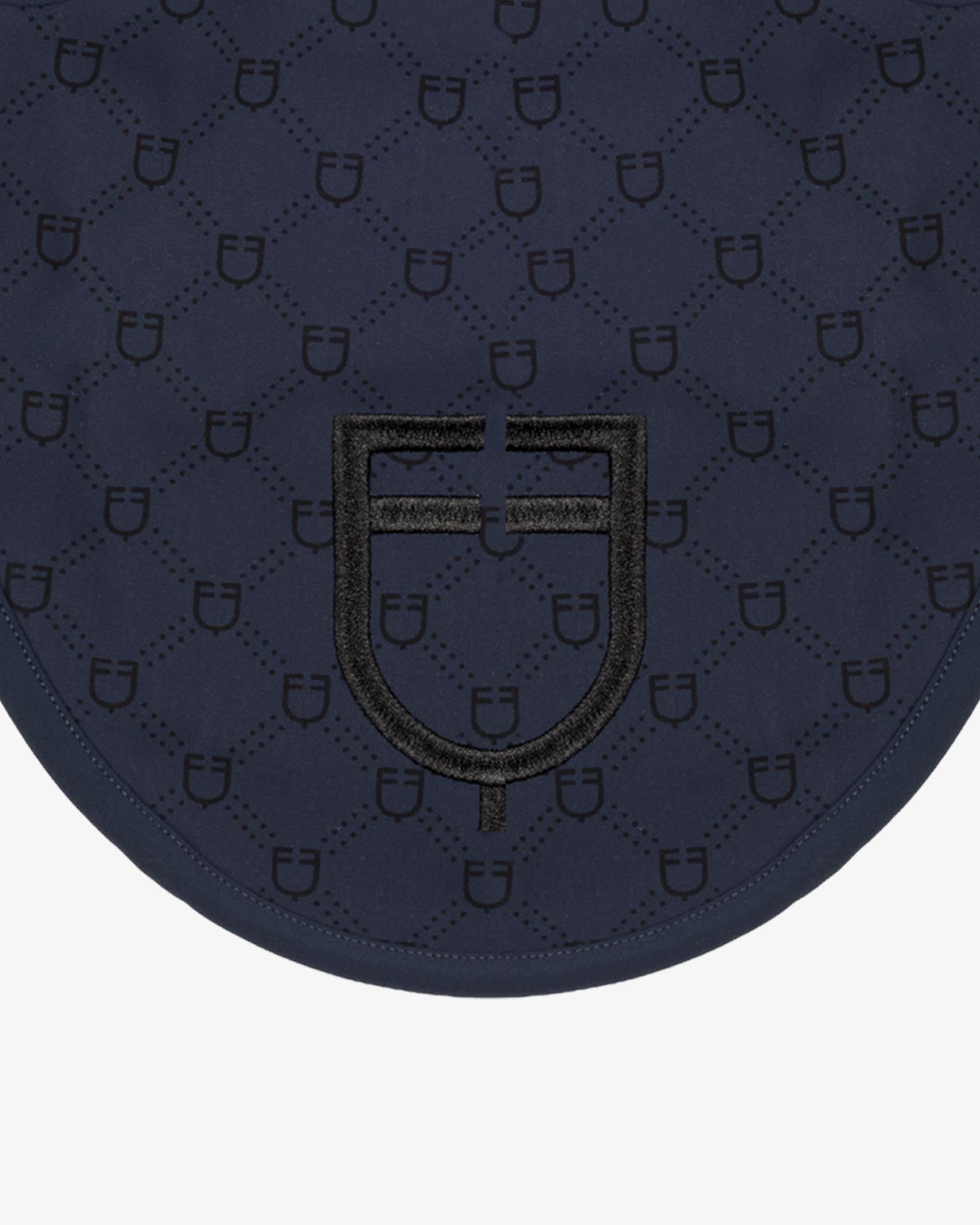 fly veil with monogram print