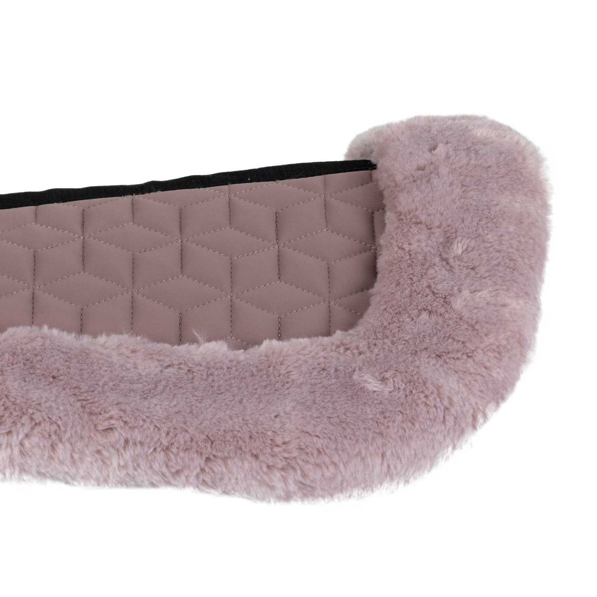 Pad in technical fabric and synthetic sheepskin with cube quilting
