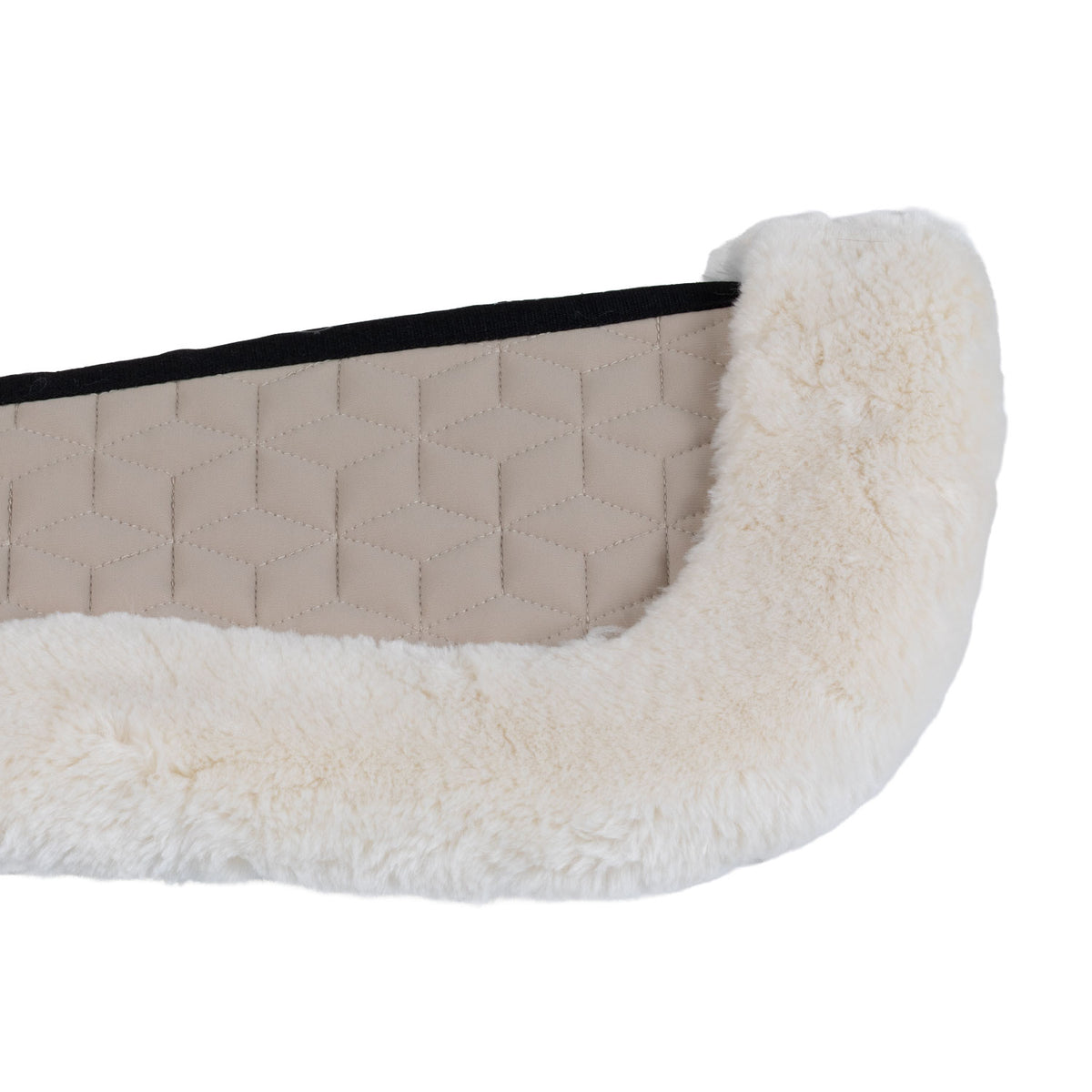 Pad in technical fabric and synthetic sheepskin with cube quilting