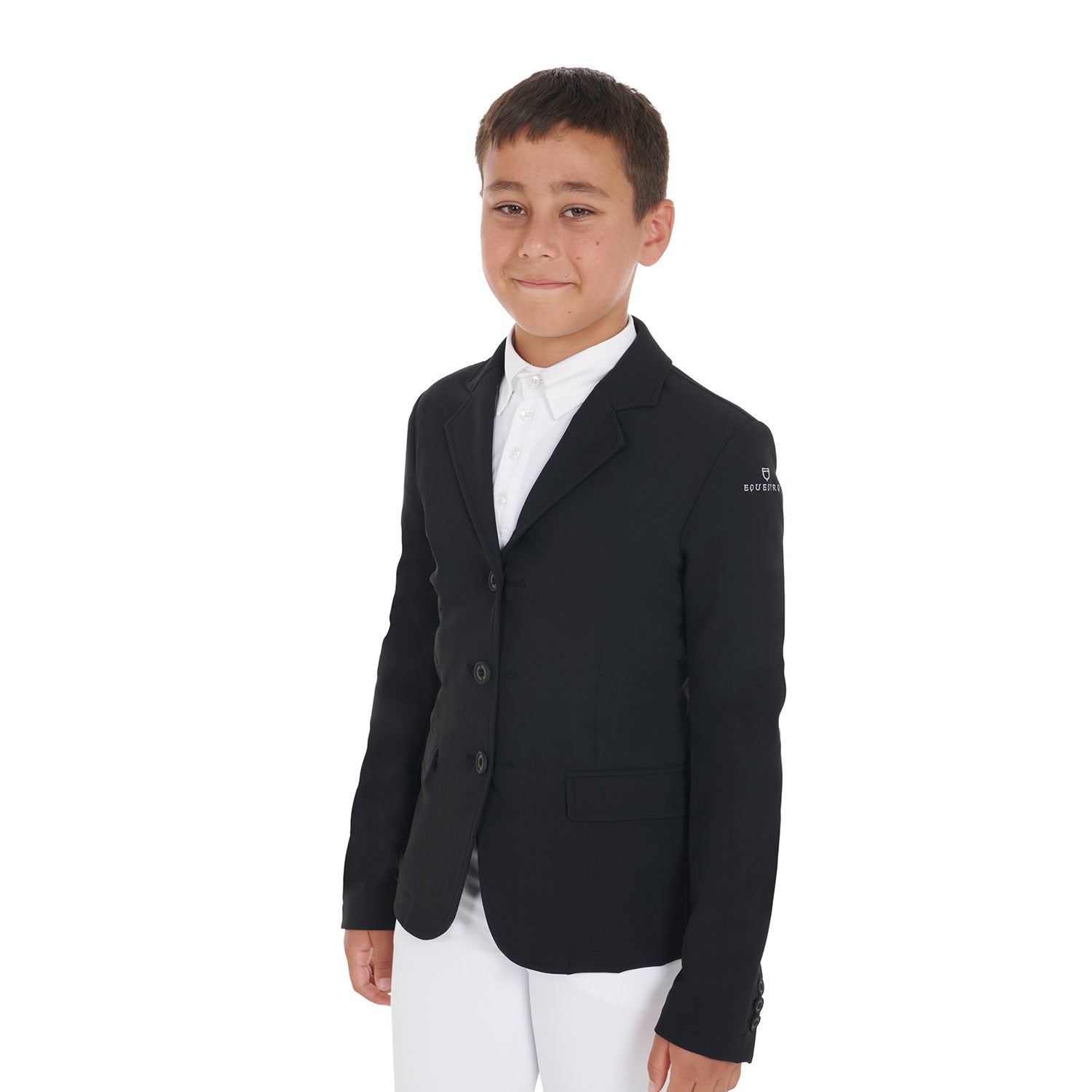 Kids' competition jacket with three buttons BLACK / 14 YEARS