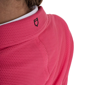 Girls' three-button competition jacket perforated fabric HONEYSUCKLE (18-2120) / 14YEARS