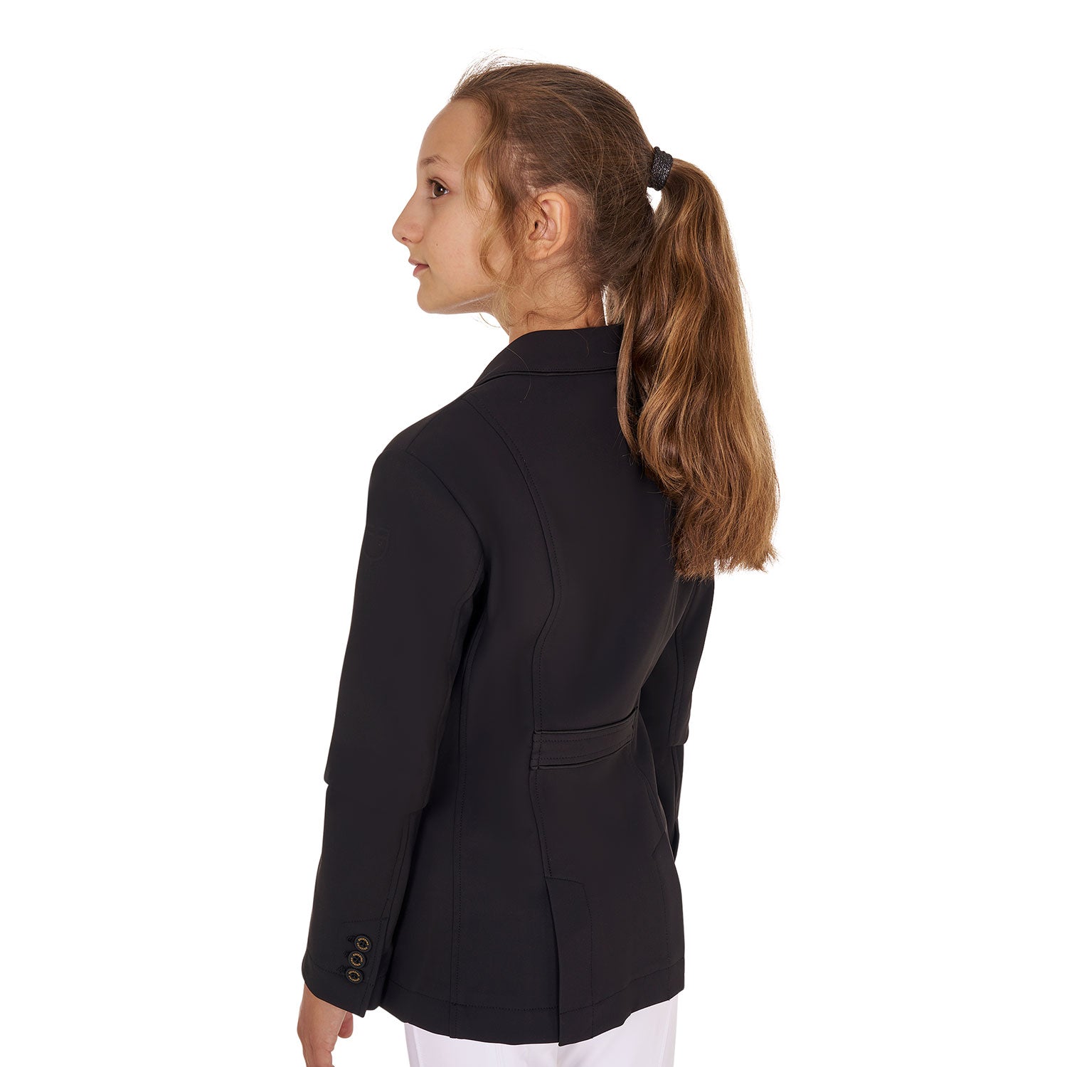 Girls' competition jacket in technical fabric BLACK / 14 YEARS