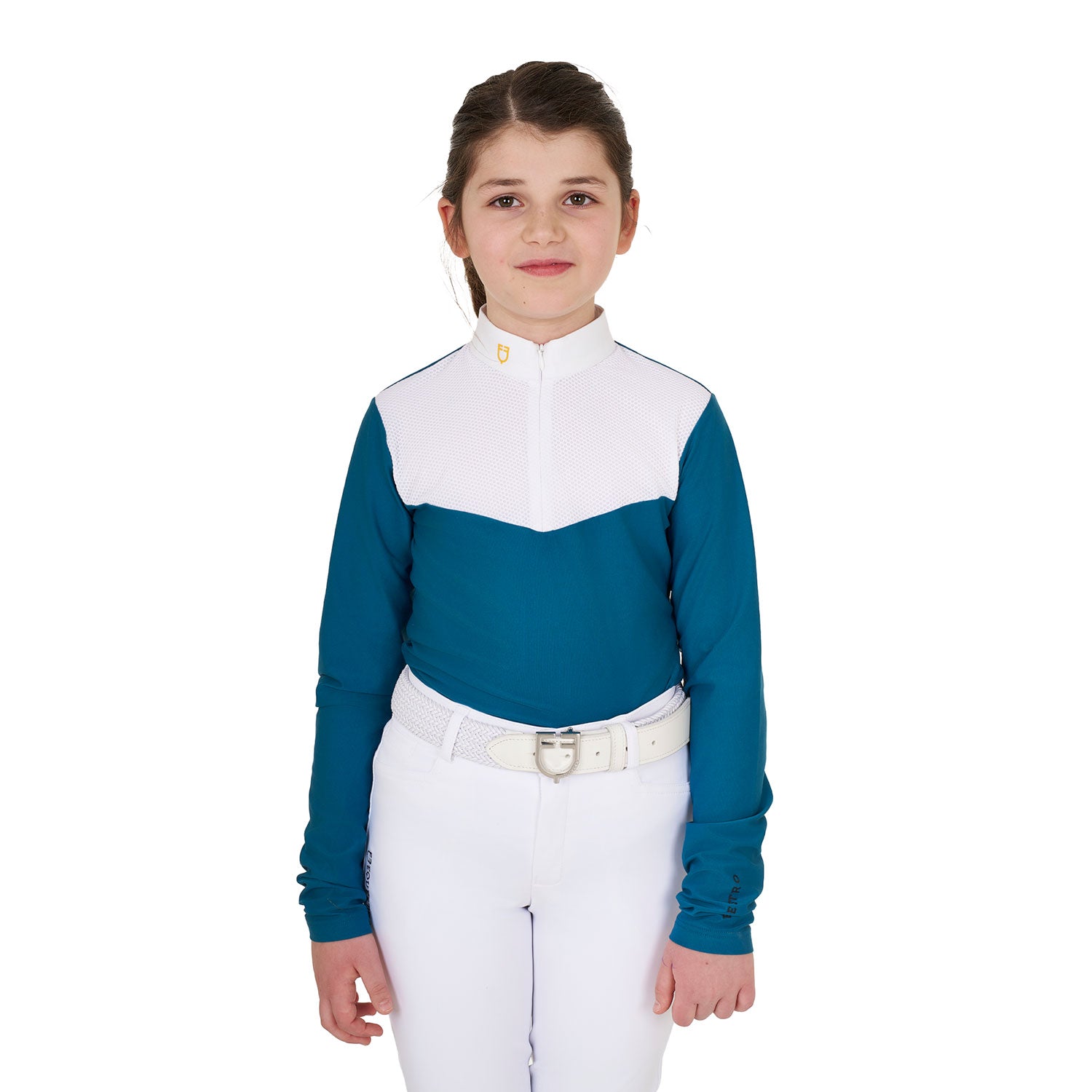 girls' long-sleeved polo shirt