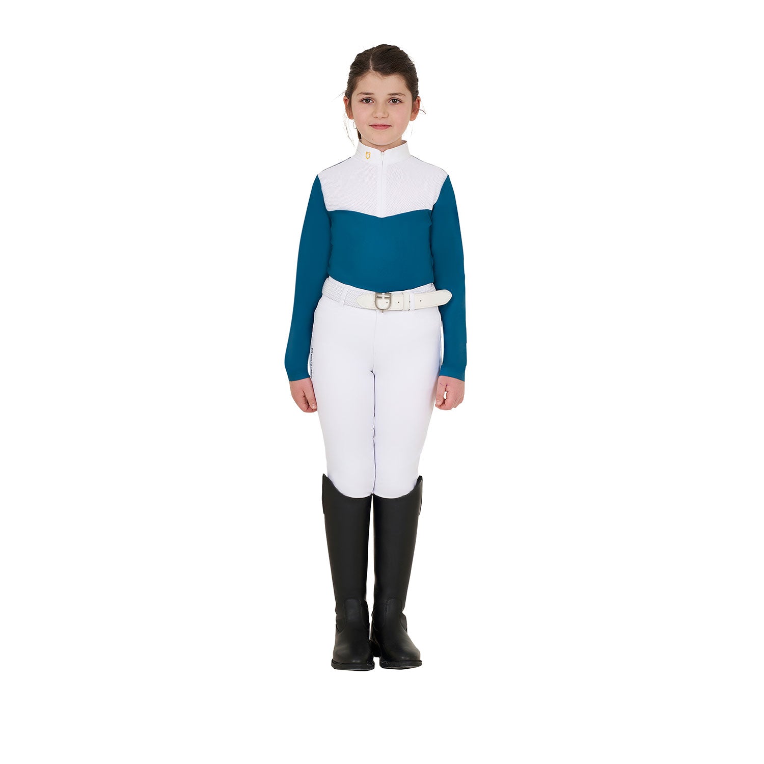 girls' long-sleeved polo shirt