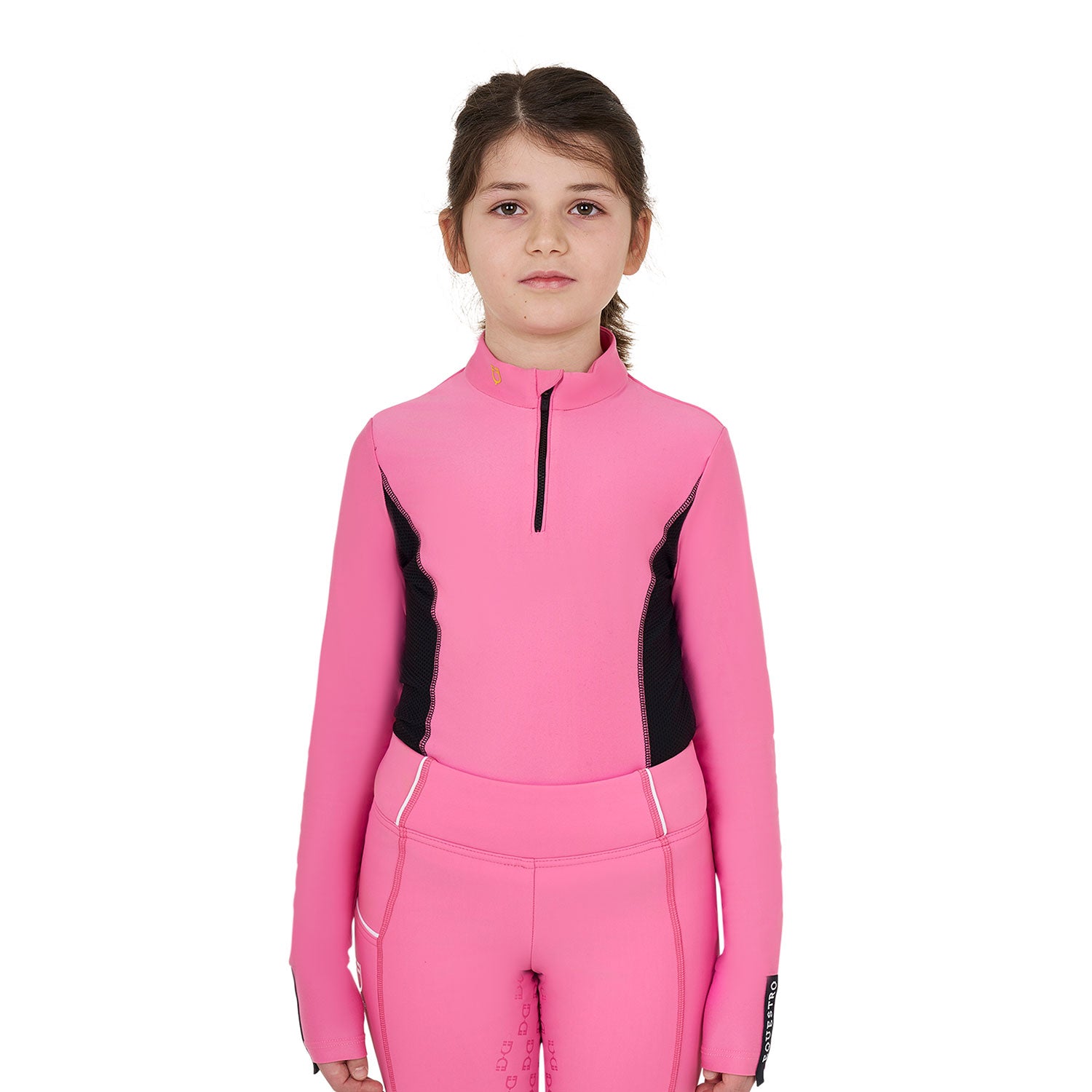 Girls' long-sleeved training base layer CHATEAU ROSE / 14 YEARS