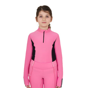 Girls' long-sleeved training base layer CHATEAU ROSE / 14 YEARS