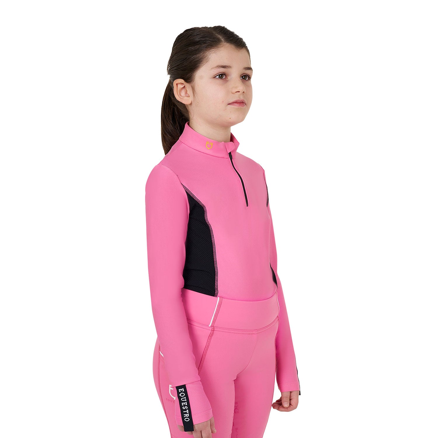Girls' long-sleeved training base layer CHATEAU ROSE / 14 YEARS