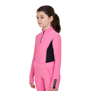 Girls' long-sleeved training base layer CHATEAU ROSE / 14 YEARS