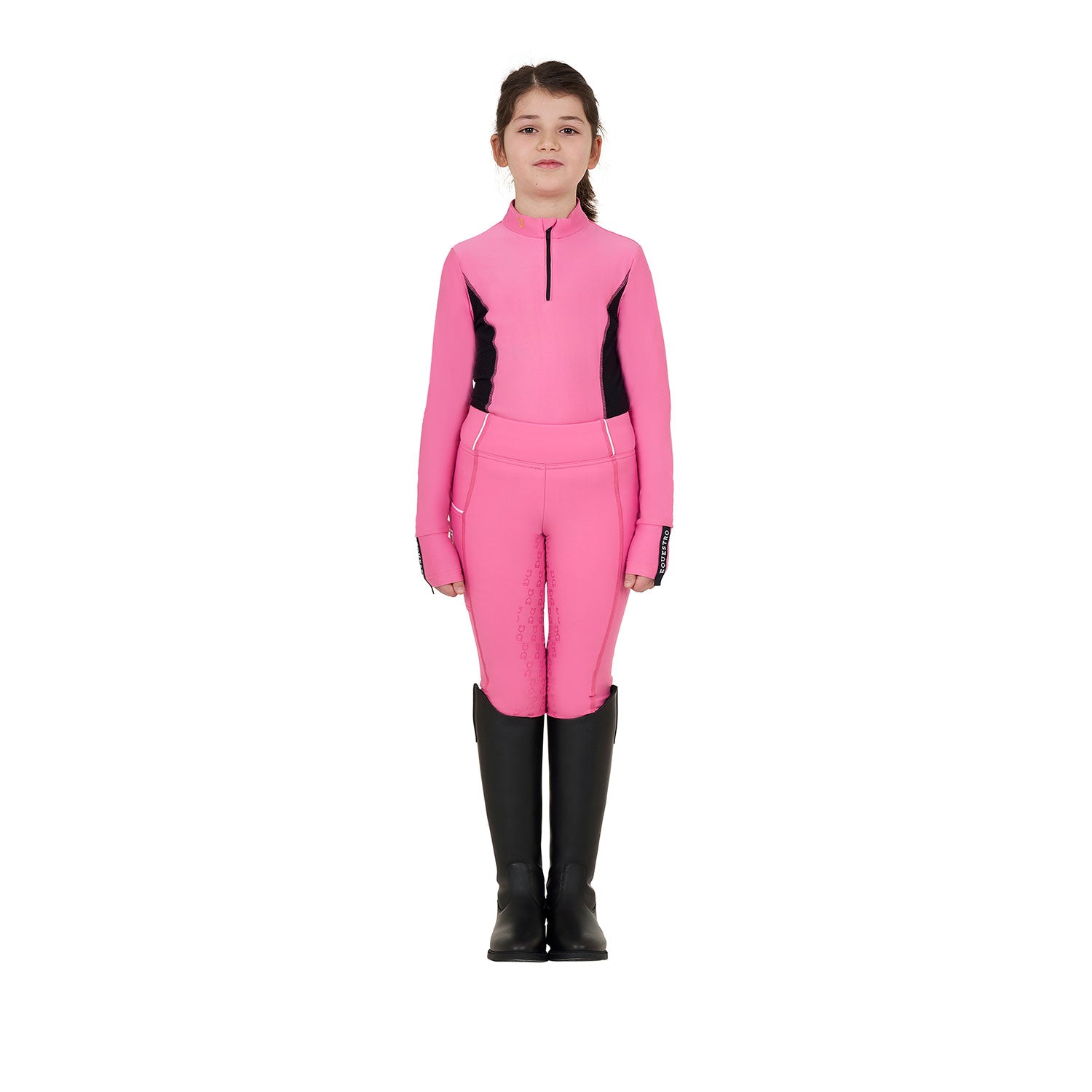 Girls' long-sleeved training base layer CHATEAU ROSE / 14 YEARS