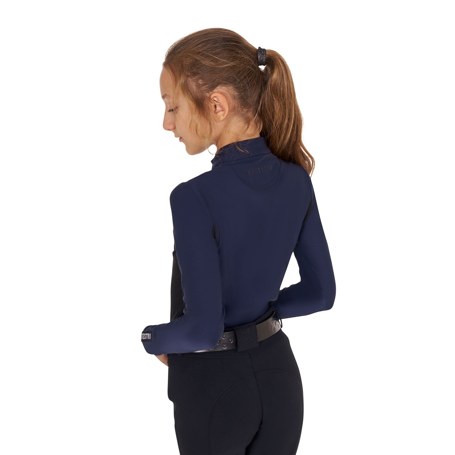 Girls' long-sleeved training base layer NAVY BLAZER (19-3923) / 14 YEARS