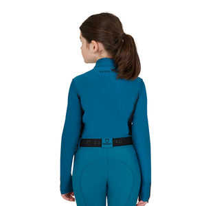 Girls' long-sleeved training base layer BLUE CORAL (19-4526) / 14 YEARS