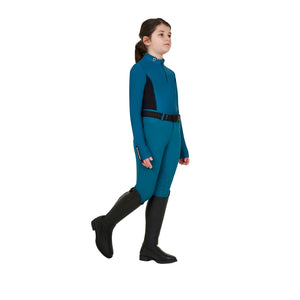 Girls' long-sleeved training base layer BLUE CORAL (19-4526) / 14 YEARS