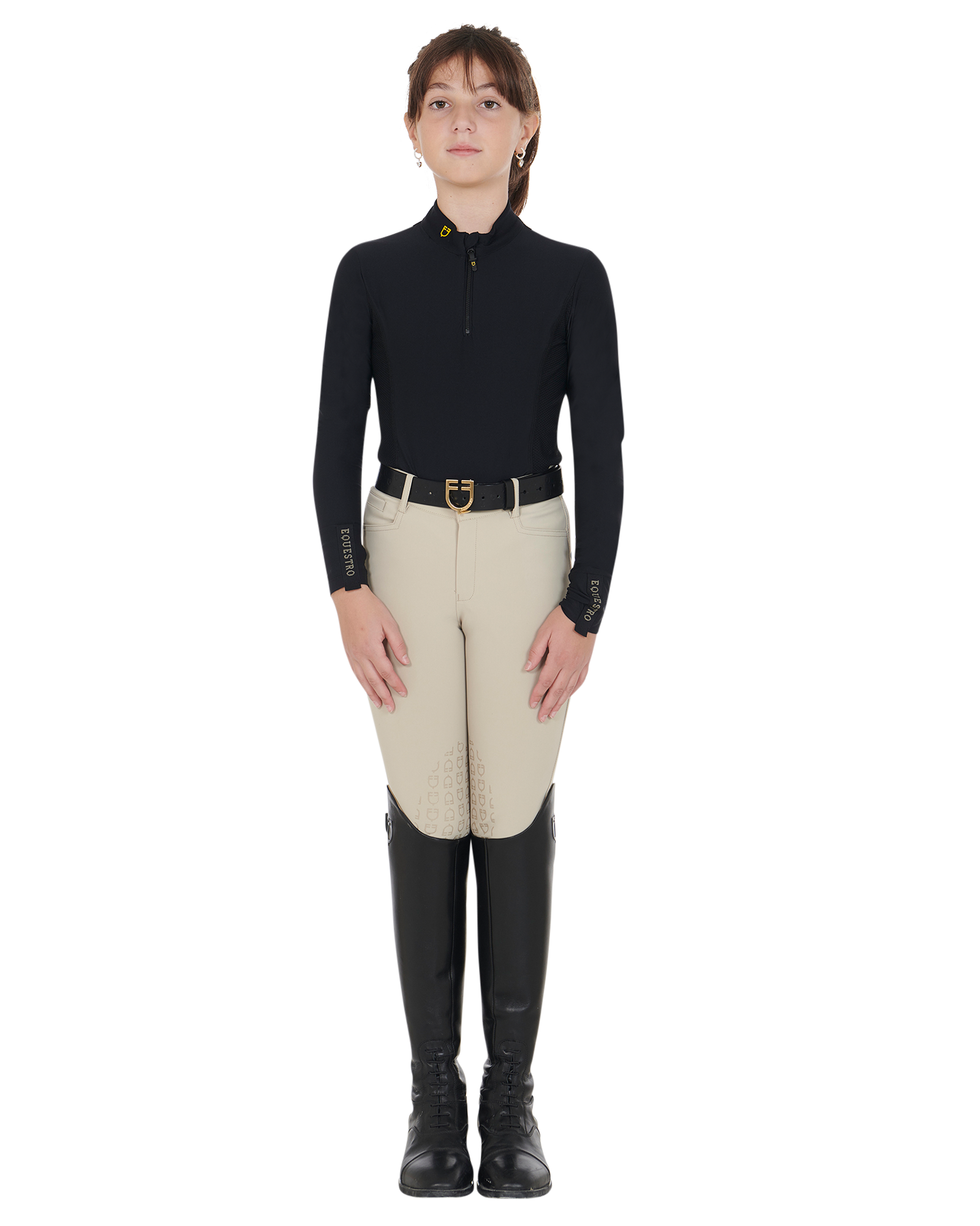 Girls' long-sleeved training base layer
