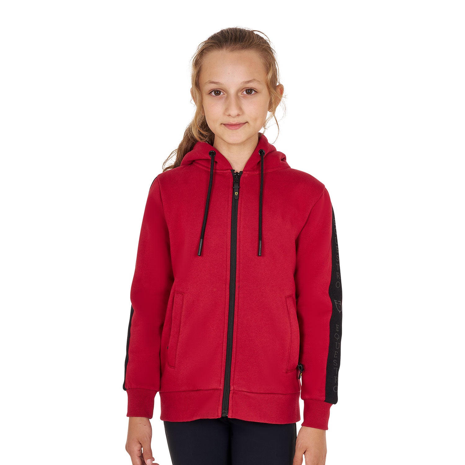 Girls' full zip sweatshirt inner fleece SCOOTER (19-1863) / 14 YEARS