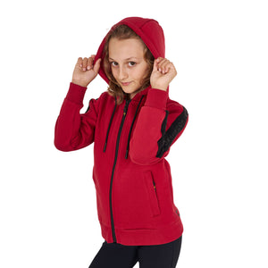 Girls' full zip sweatshirt inner fleece SCOOTER (19-1863) / 14 YEARS