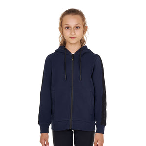Girls' full zip sweatshirt inner fleece BLACK / 14 YEARS