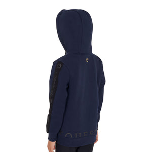 Girls' full zip sweatshirt inner fleece BLACK / 14 YEARS