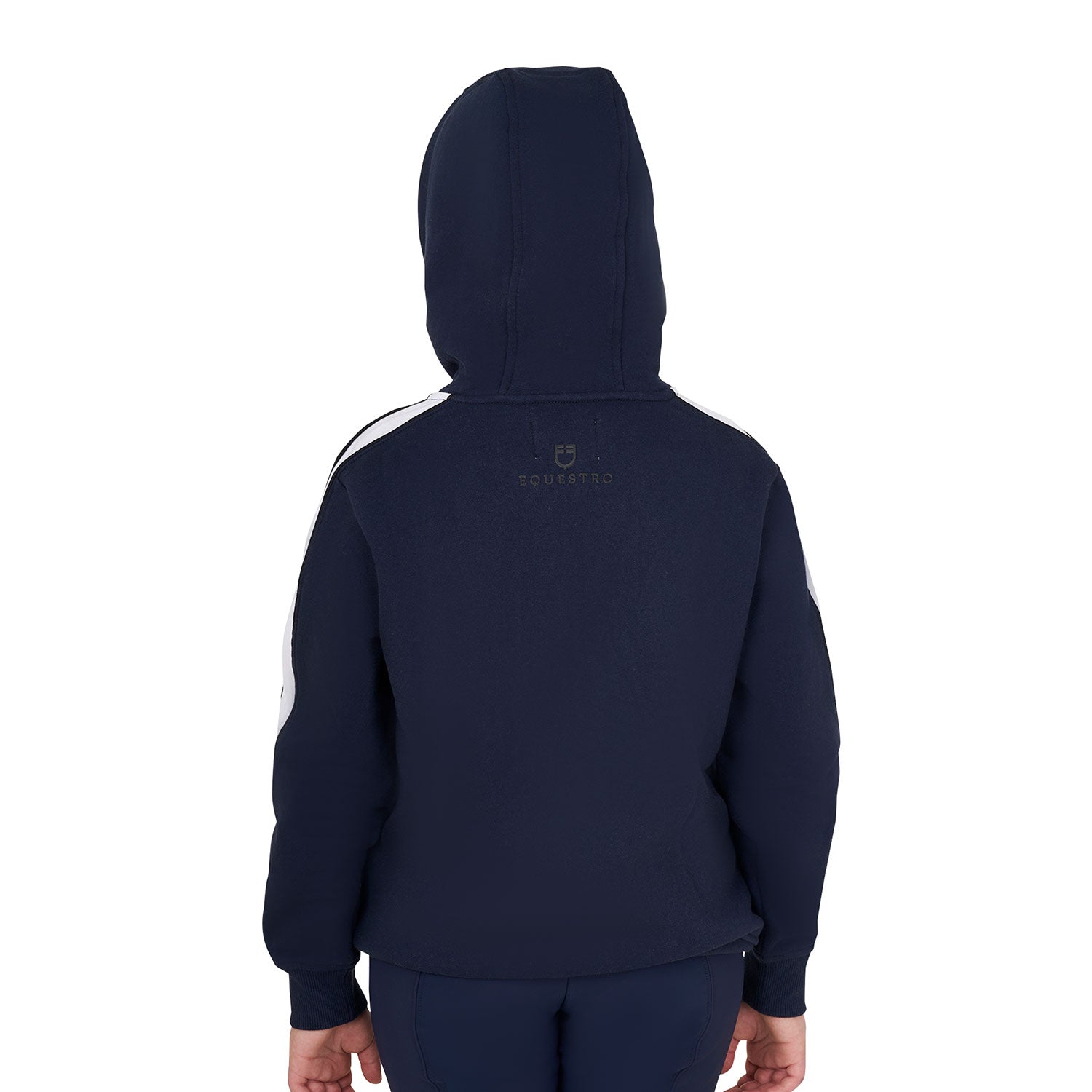 GIRL'S COTTON FLEECE HOODIE ZIP NAVY BLAZER (19-3923) / 14 YEARS