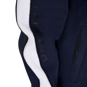 GIRL'S COTTON FLEECE HOODIE ZIP NAVY BLAZER (19-3923) / 14 YEARS