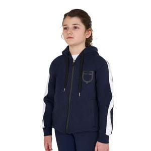 GIRL'S COTTON FLEECE HOODIE ZIP NAVY BLAZER (19-3923) / 14 YEARS
