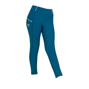 Girls' fleece lining leggings BLUE CORAL (19-4526) / 14 YEARS