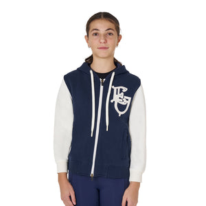 GIRL'S EQ BICOLOR HOODIE NAVY BLAZER (19-3923) / 14 YEARS