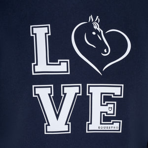 GIRL'S WINTER LOVE HOODIE NAVY BLAZER (19-3923) / 14 YEARS