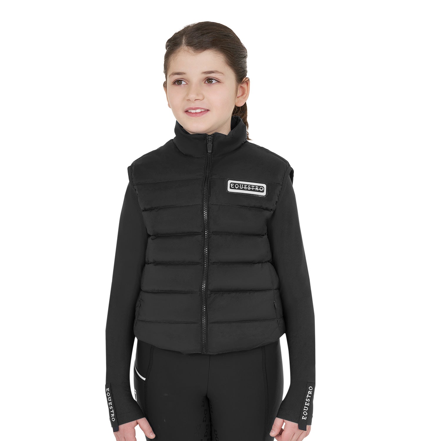 GIRL'S NYLON VEST black / 14 YEARS