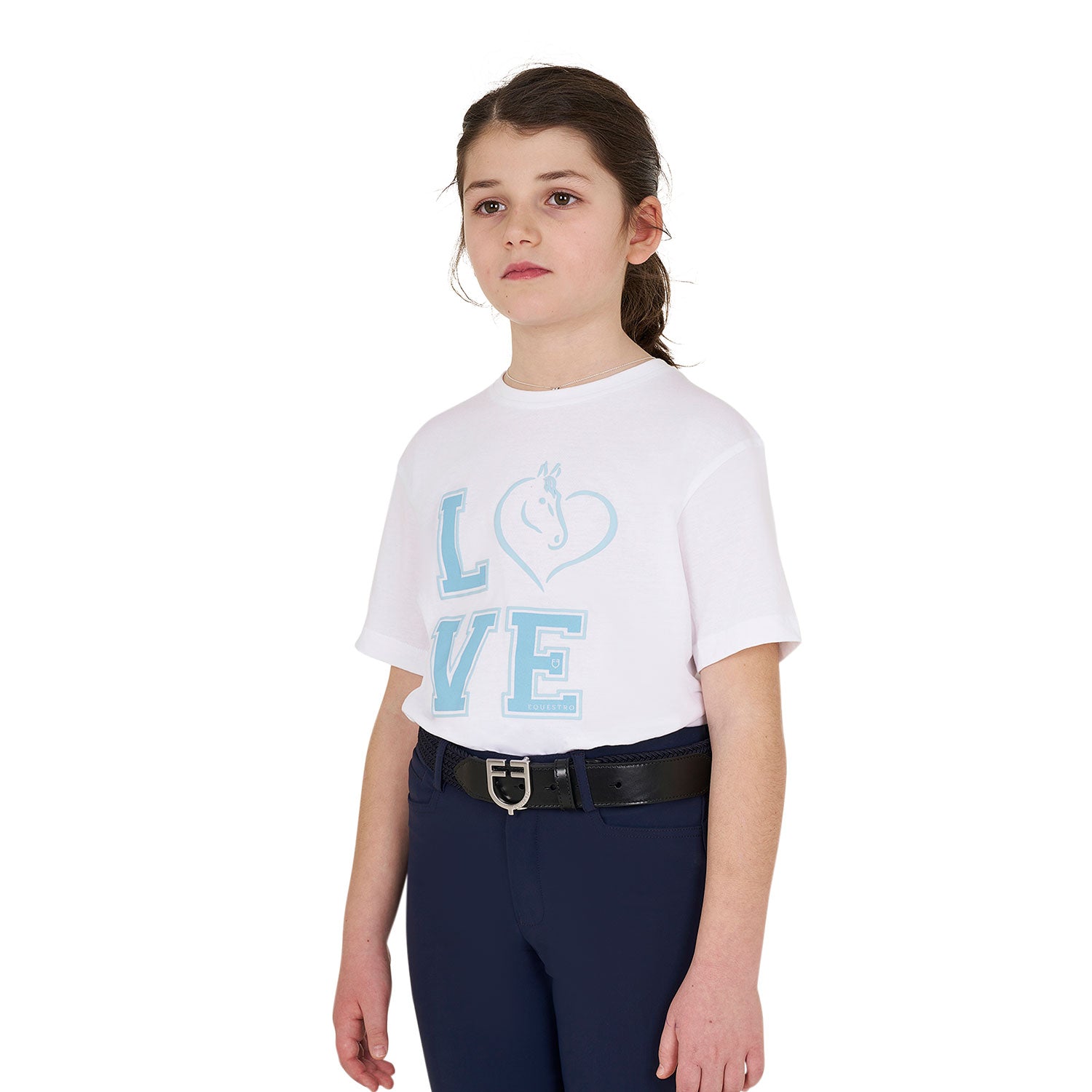 GIRL'S LOVE COTTON T-SHIRT white / 8-years