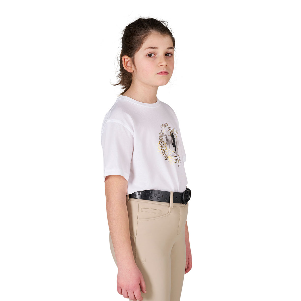 Girls' Born To Be Wild cotton T-shirt
