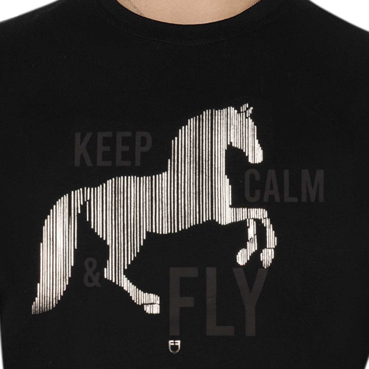 Girls' Keep Calm & Fly cotton T-shirt