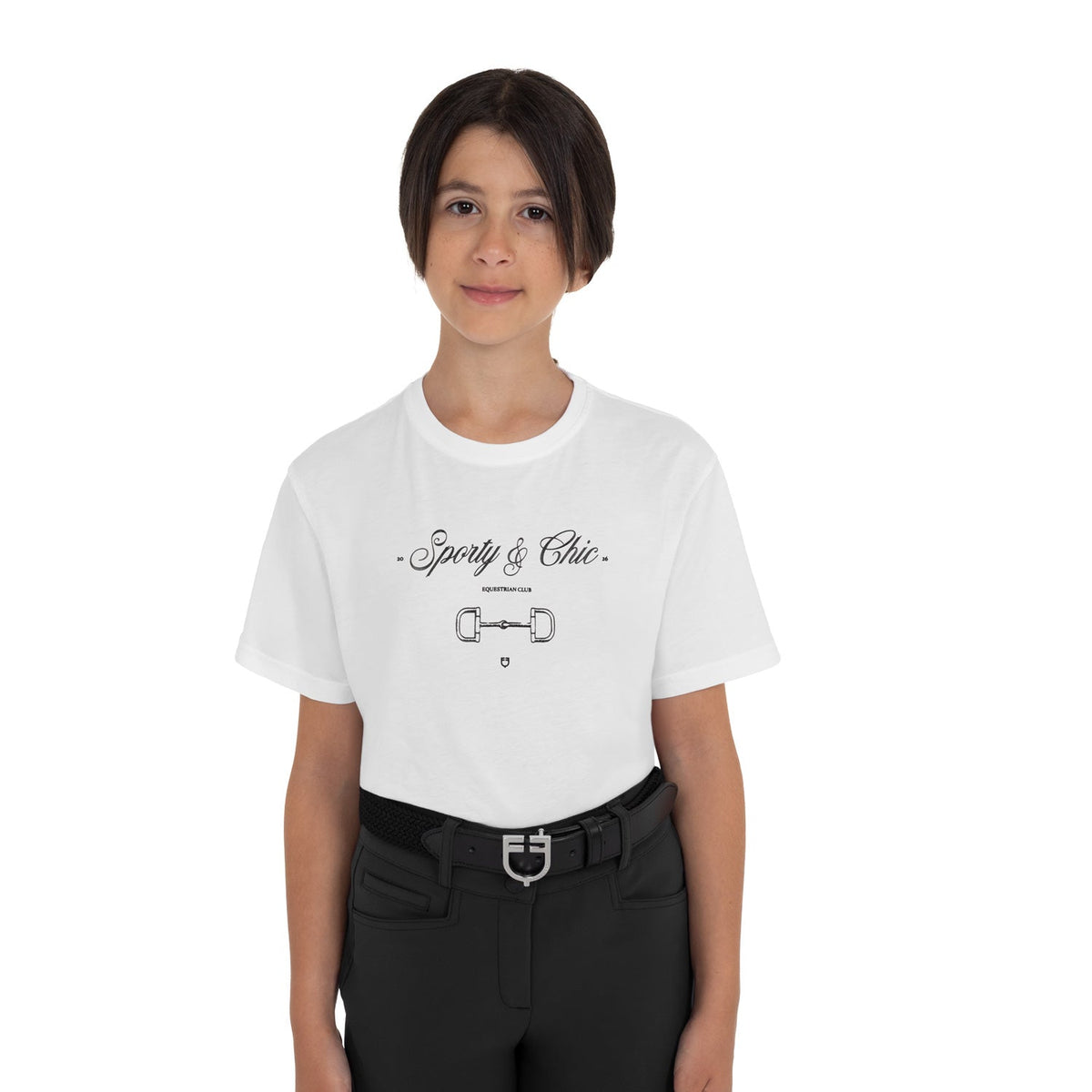 Girls' Sporty & Chic cotton T-shirt