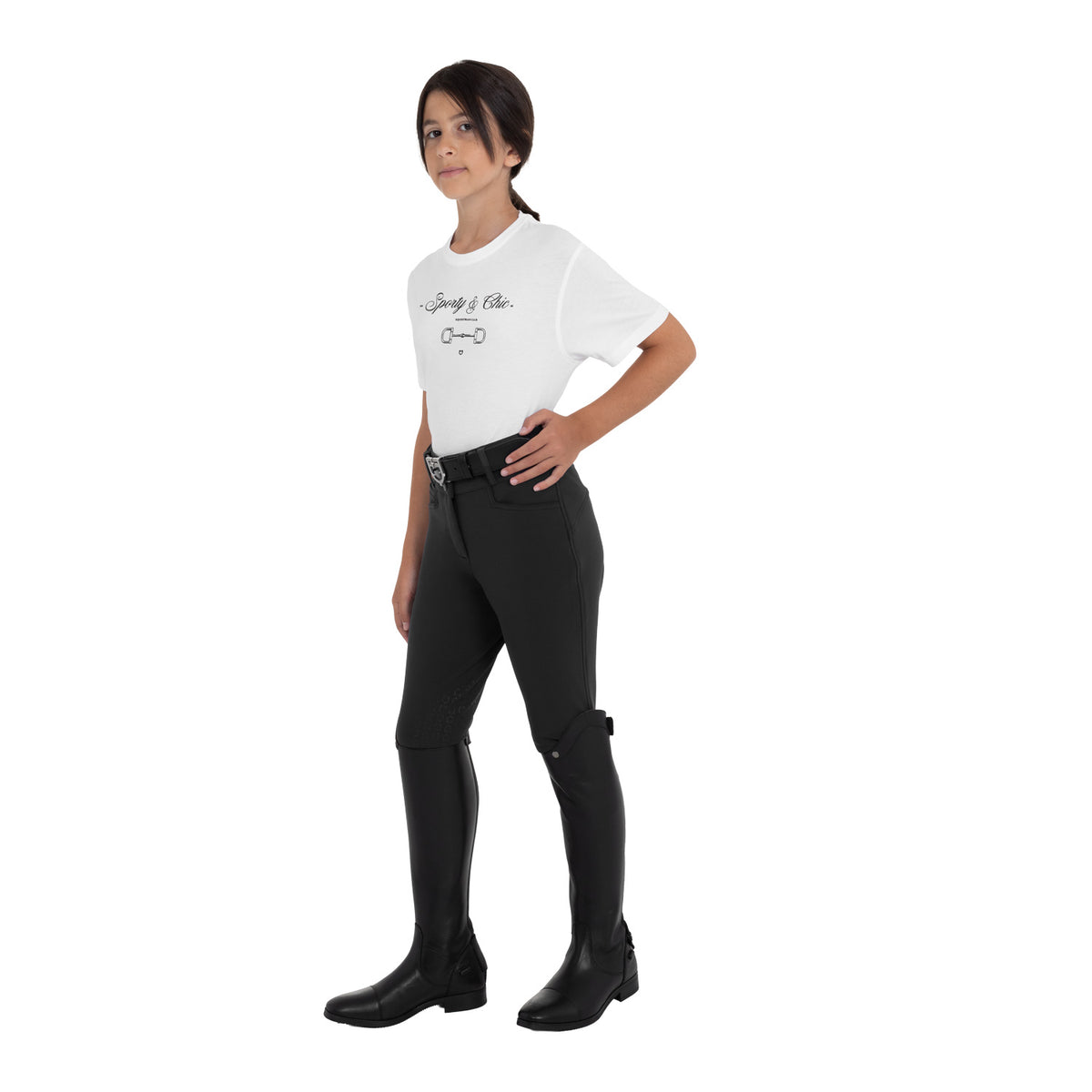 Girls' Sporty & Chic cotton T-shirt