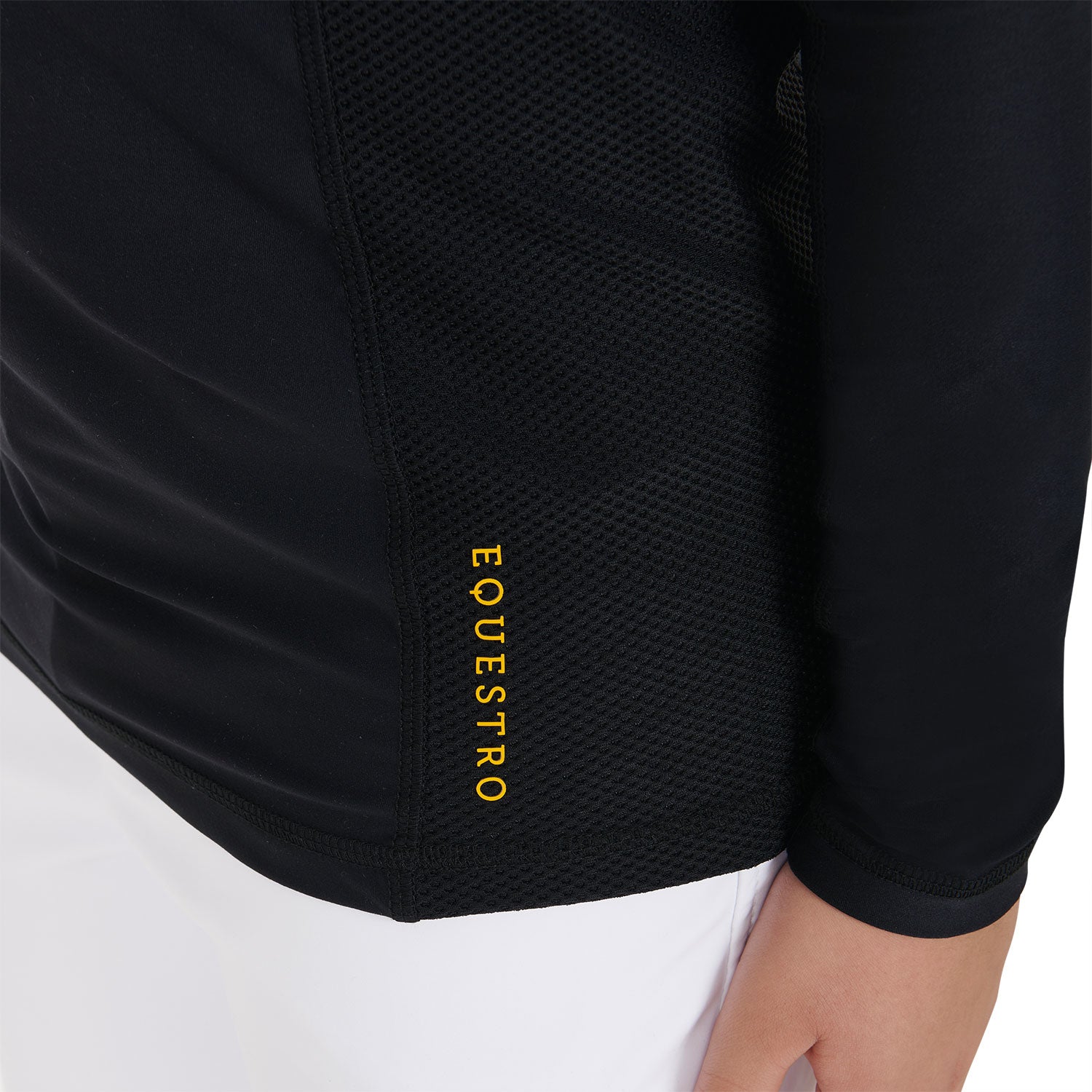 Boys' training base layer in technical fabric BLACK / 14 YEARS