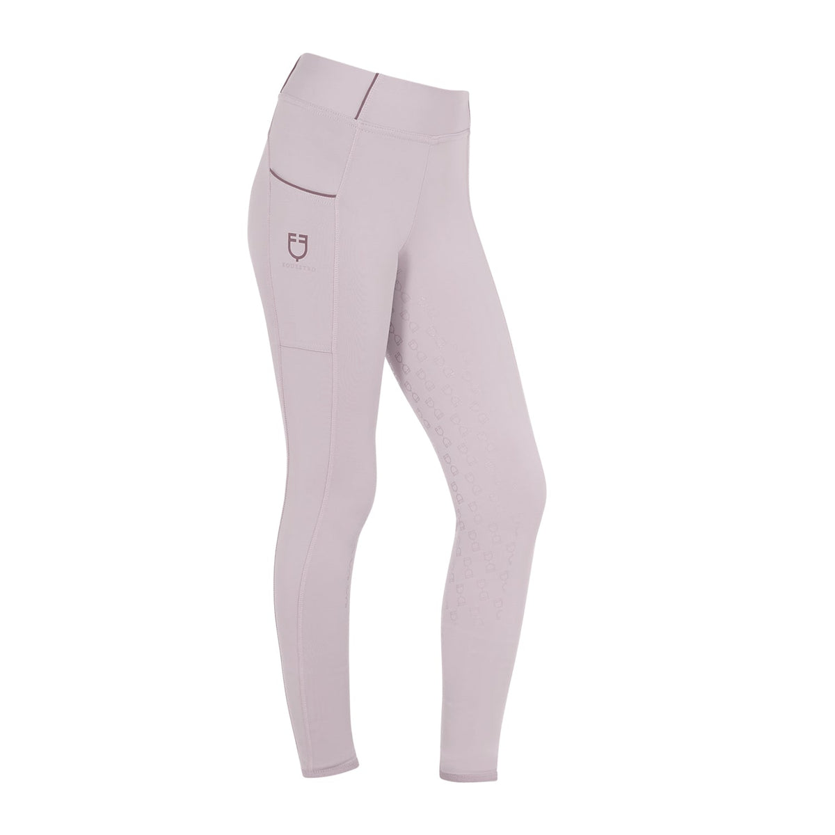 Girls' slim fit grip leggings with logo