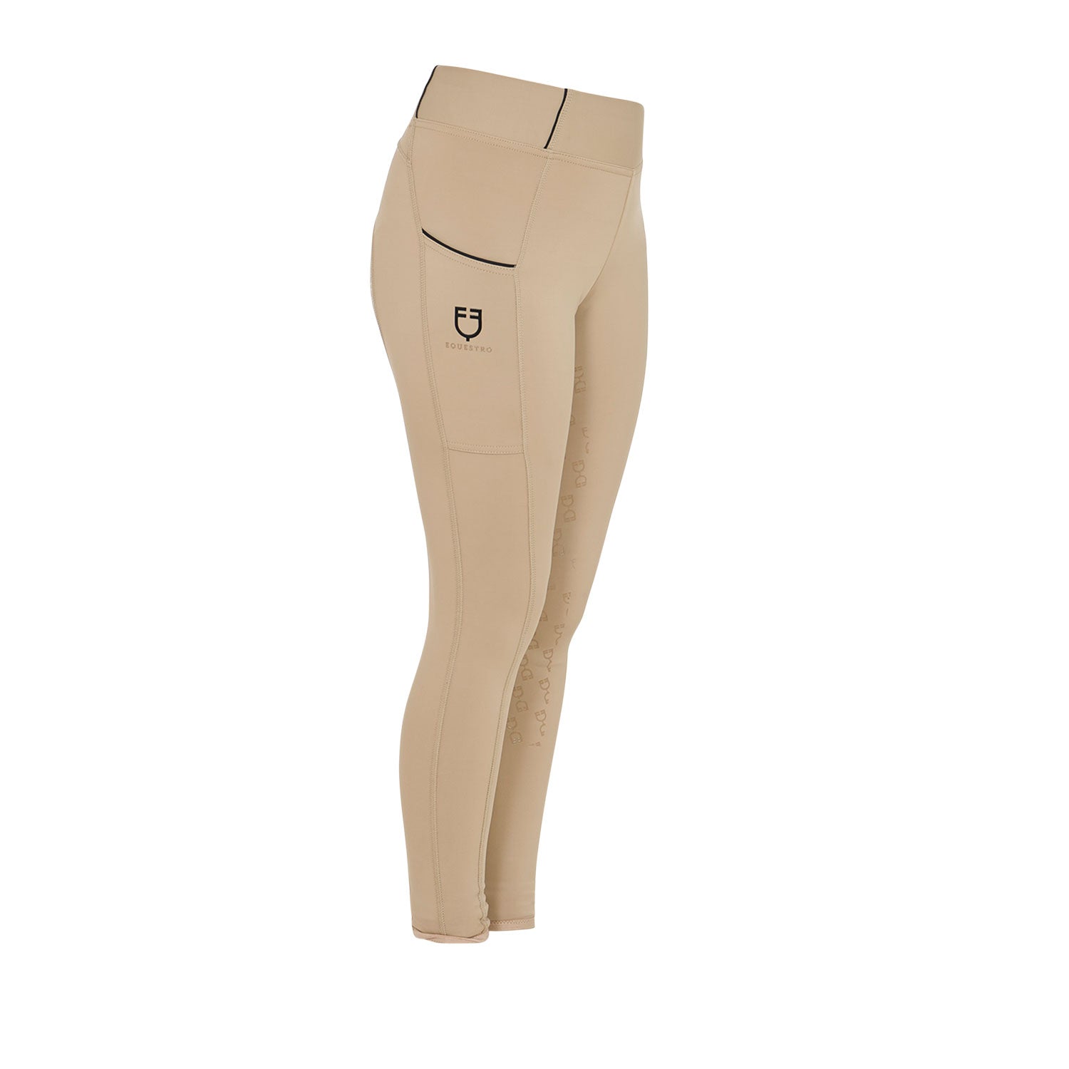Girls' Slim Fit Grip Leggings With Logo INCENSE (16-1010) / 8 YEARS