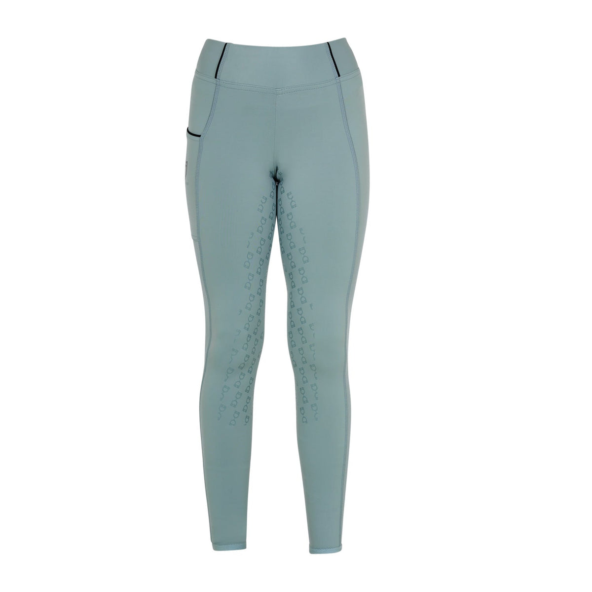 Girls' slim fit grip leggings with logo