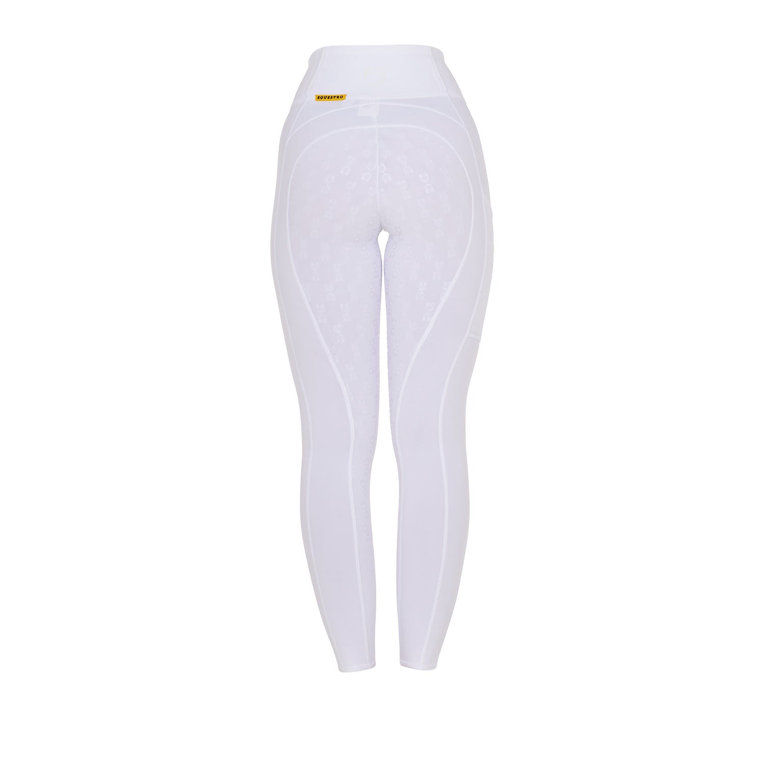Girls' Slim Fit Grip Leggings With Logo WHITE / 8 YEARS