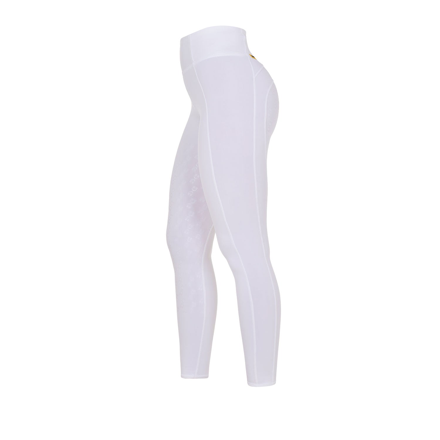 Girls' Slim Fit Grip Leggings With Logo WHITE / 8 YEARS