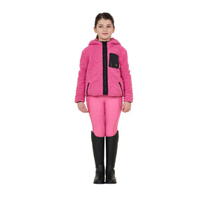 Kids' fleece sweatshirt with front zip CHATEAU ROSE / 14 YEARS