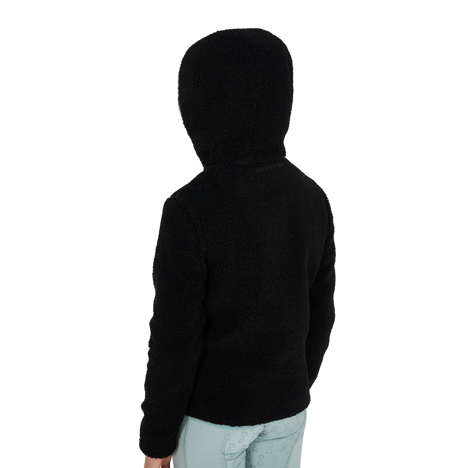 Kids' fleece sweatshirt with front zip BLACK / 14 YEARS
