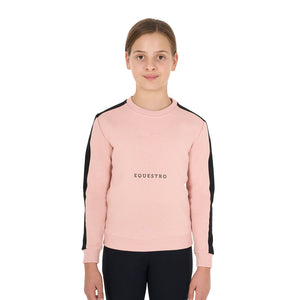 Kids' Cotton Crewneck Sweatshirt cameo rose (14-1310) / 8 år