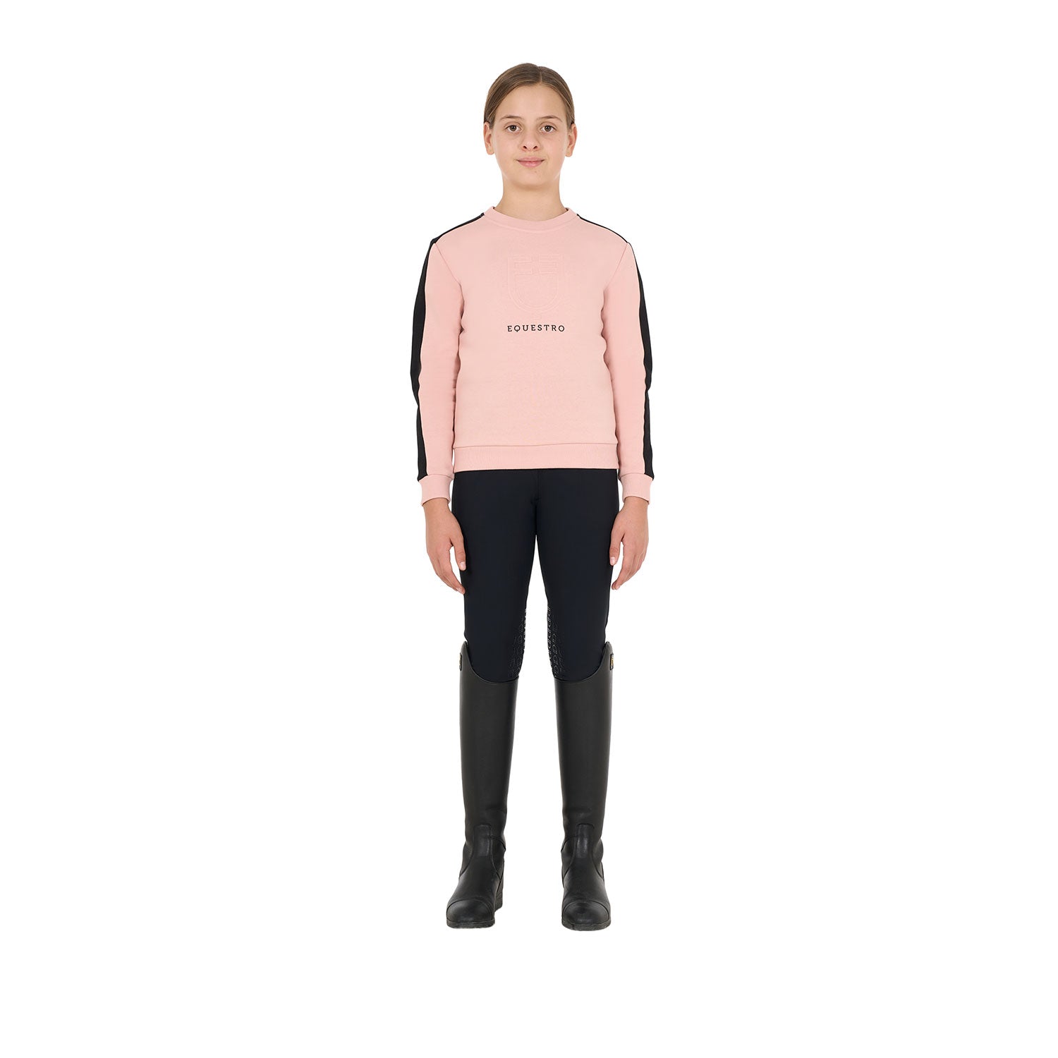 Kids' Cotton Crewneck Sweatshirt cameo rose (14-1310) / 10 år