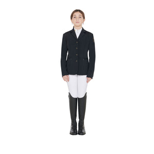 Kids Slim Fit Four Button Jacket BLACK / 14 YEARS