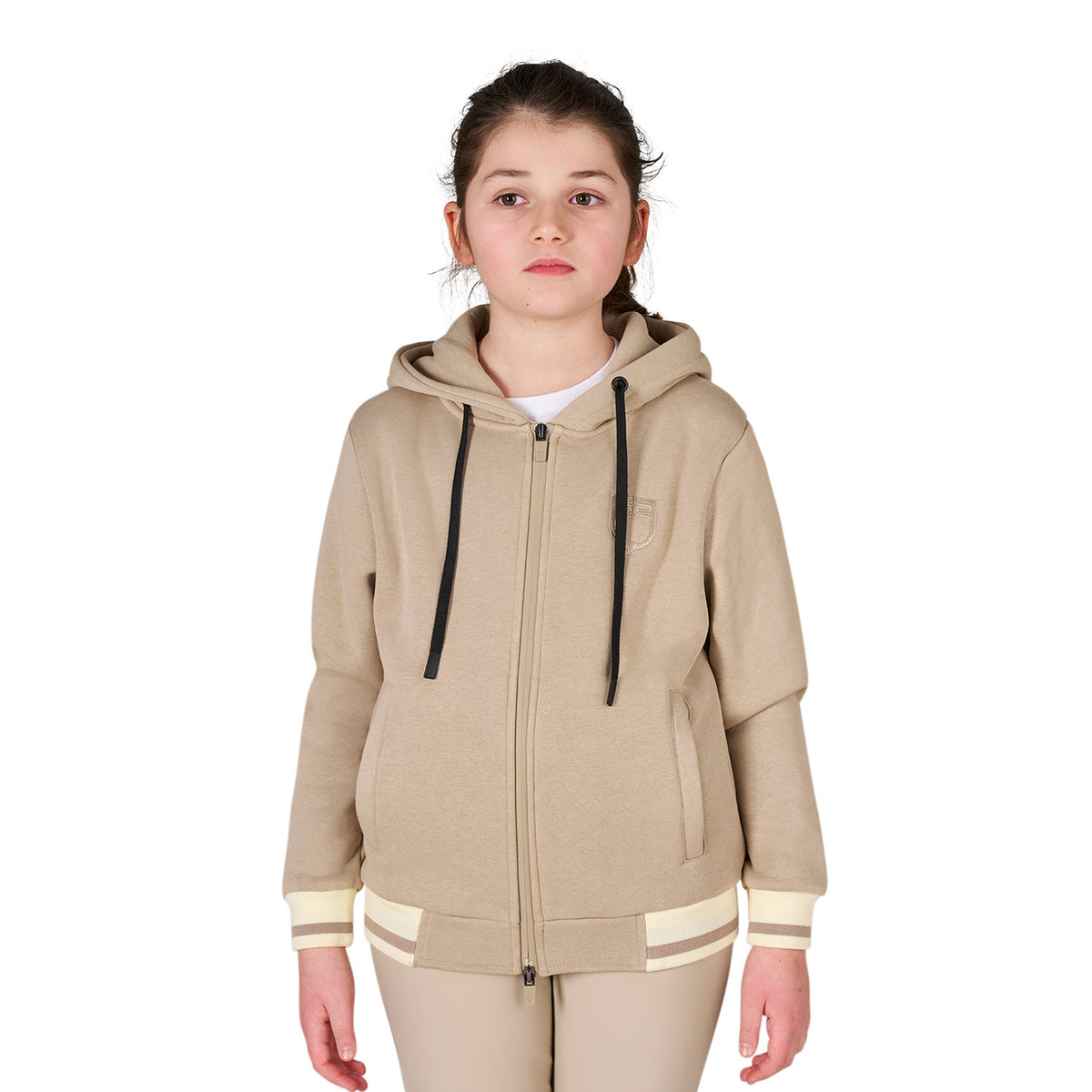 Kids' unisex hoodie with front zip