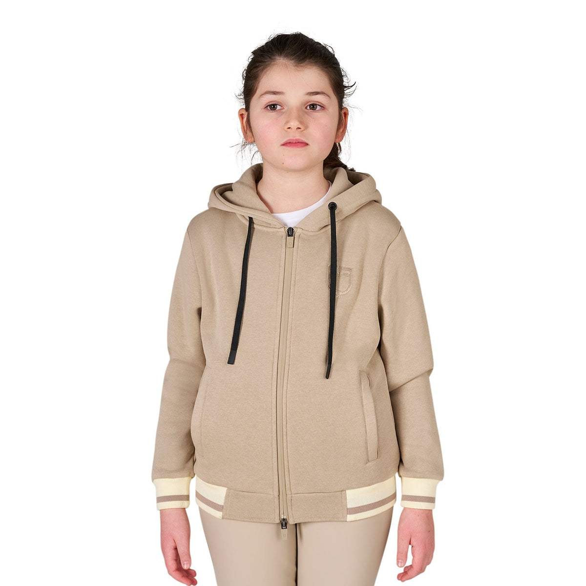 Kids' unisex hoodie with front zip