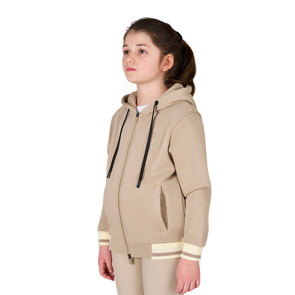 Kids' unisex hoodie with front zip