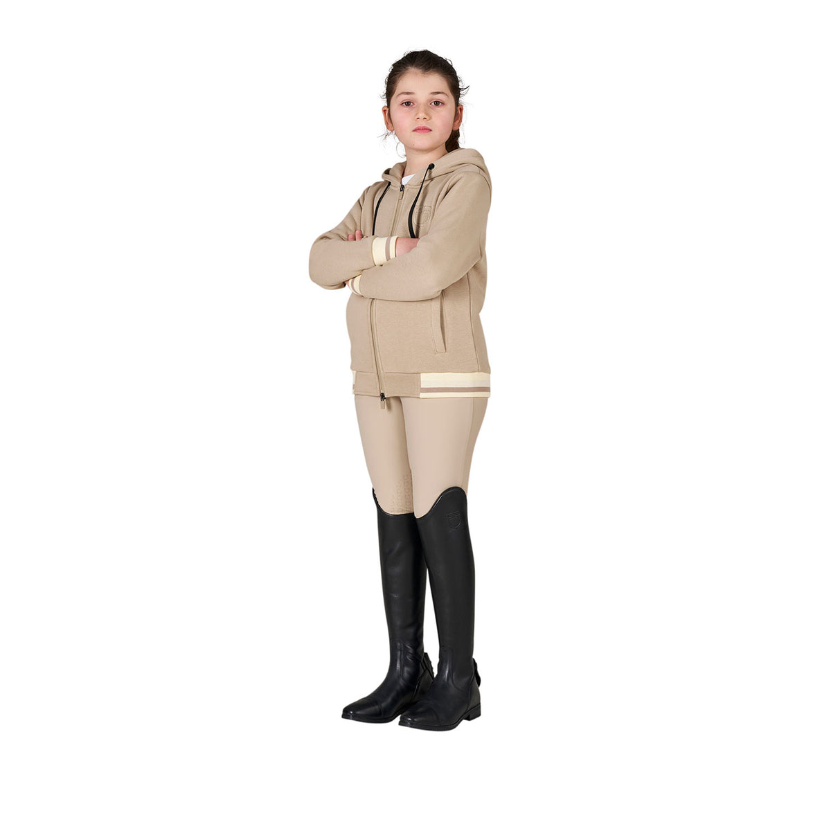 Kids' unisex hoodie with front zip