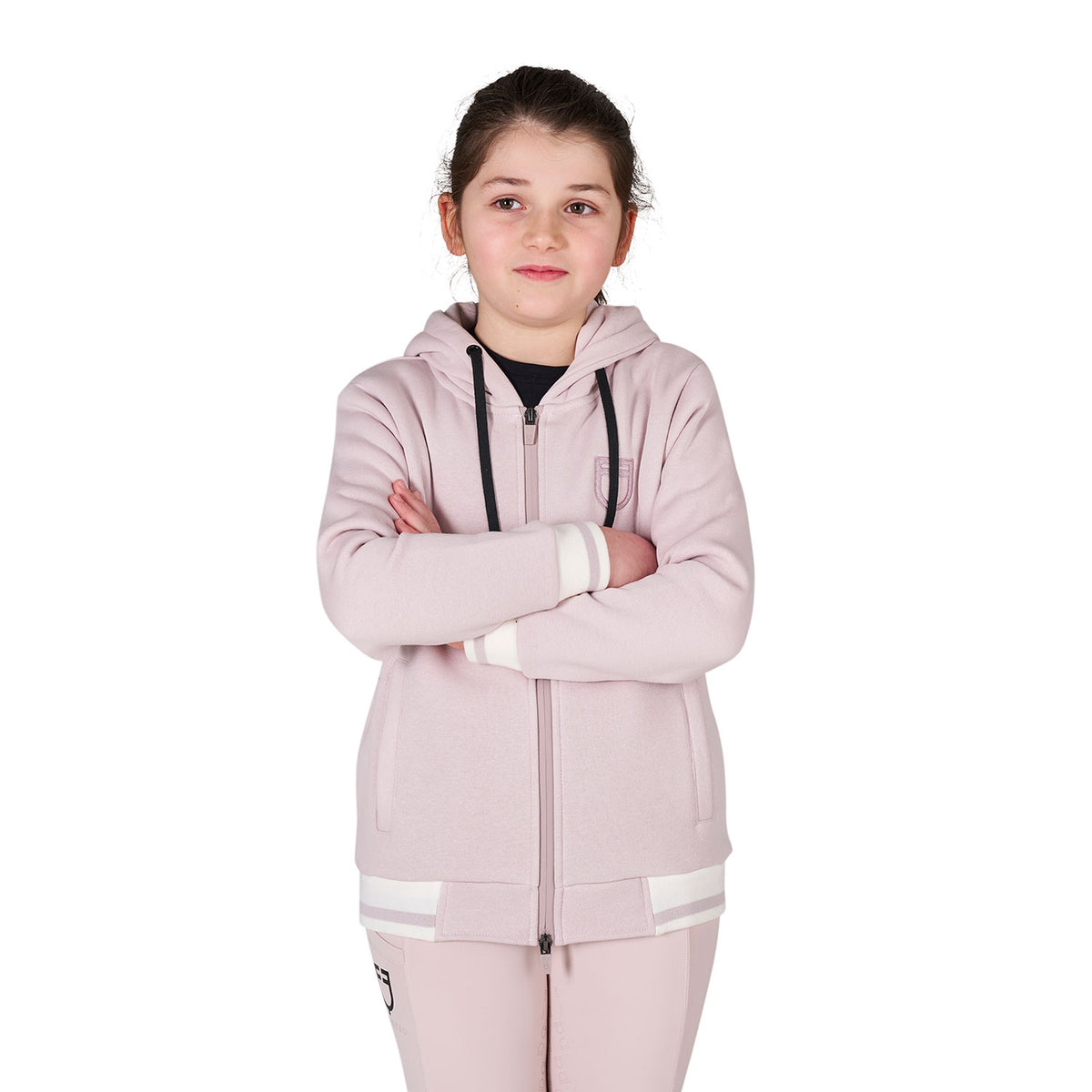 Kids' unisex hoodie with front zip
