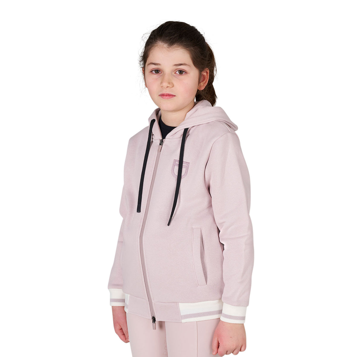 Kids' unisex hoodie with front zip